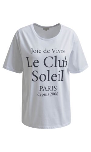 Milano T-shirt Ronde Hals Omgeslagen Mouw 51-5509-8743 Wit