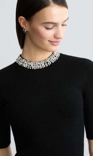 Liu Jo Witte Crop Top  CA5107-MS99E Zwart