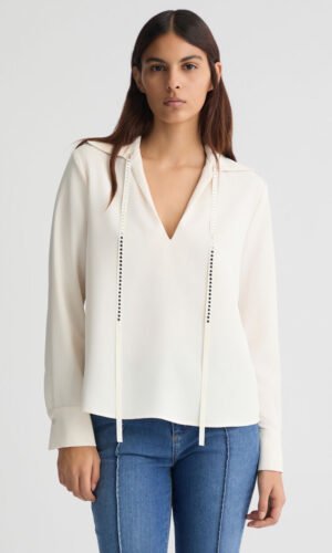 Liu Jo Blouse Strass WA5086-T0347 Licht Beige