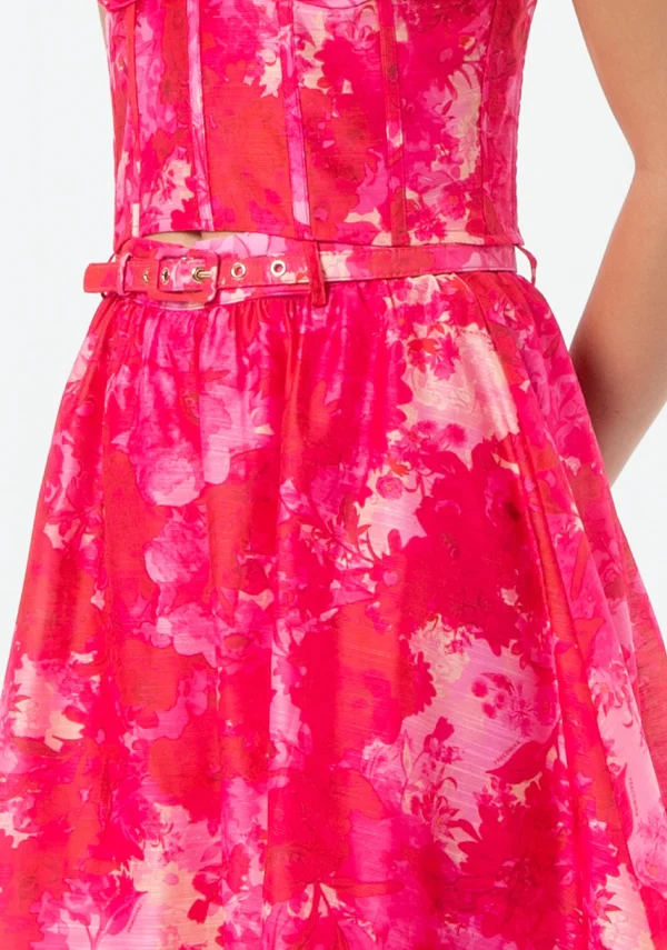Fracomina Skirt Flared Middle Length FR25SG2012W775U6 Red Pink - Afbeelding 2