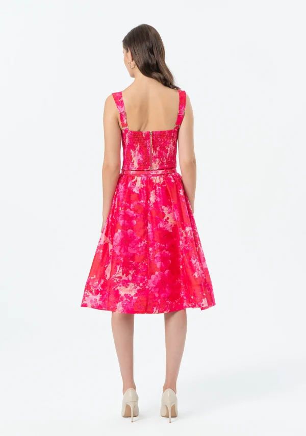 Fracomina Skirt Flared Middle Length FR25SG2012W775U6 Red Pink - Afbeelding 4