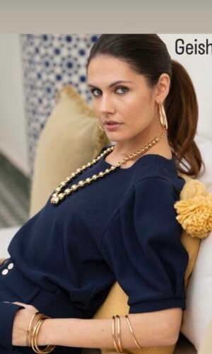 Geisha Uni Licht Gebreide Trui 52177-20 Navy