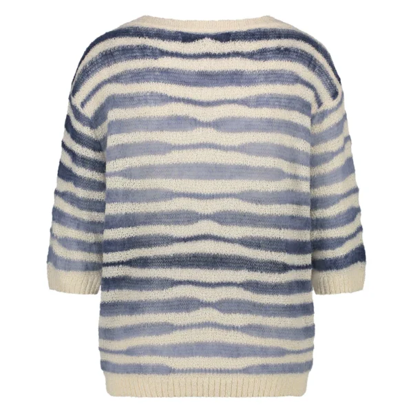 Nukus Trui Vinni Stripe NKS03012 Navy - Afbeelding 6