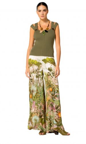 Caroline Biss Palazzo Broek Normal Waist 1562 Multi Color