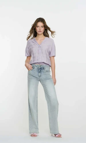 Geisha Jeans Strass Steentjes 51044-10 Heavy Bleached