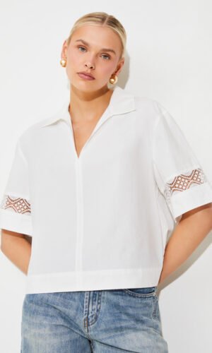 Suncoo Oversized Blouse Last Blanc