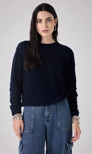 Notshy Danae Light Cashmere Trui 4608317C Donker Blauw