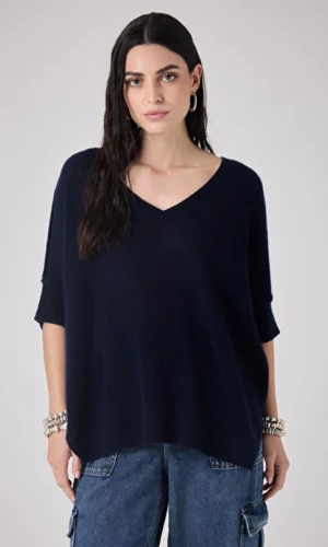 Notshy Thesee Light Cashmere Trui 4608319C Donker Blauw