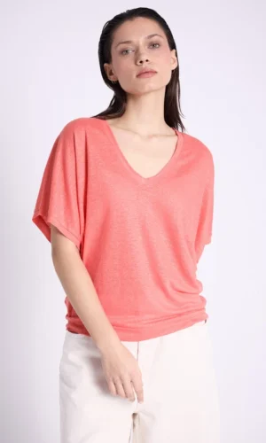 Notshy Sophia Linnen T-shirt 4605039 Roze