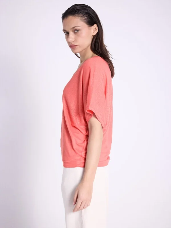 Notshy Sophia Linnen T-shirt 4605039 Roze - Afbeelding 3