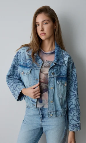 BSB Denim Jack Borduursels 053-217902 Blue Denim