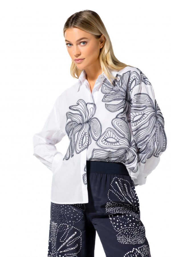 Caroline Biss Blouse Oversized Fantasie 1614 Multicolor