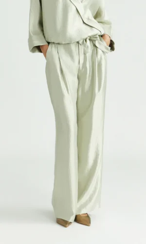 Xandres Glanzende Broek Parmis 61172 02 3491 Taupe