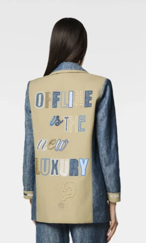 Nenette Blazer Patchwork 39BB-BEN Uniek & Trendy Denim
