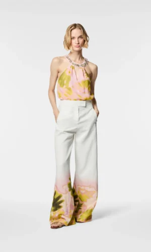 Nenette Broek Wiede-Leg 39BB-EDENS White Print
