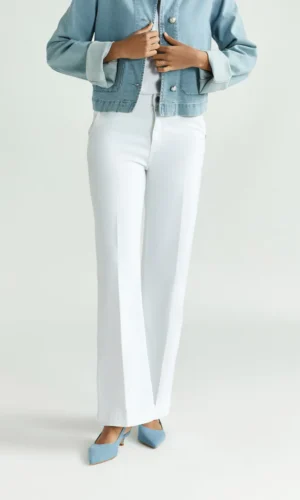 Xandres Jeans Wijde Pijpen Pasis 63066 01 0160 Wit Denim