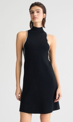 Liu Jo Gebreide Jurk Strass WA5040-MS55N Zwart