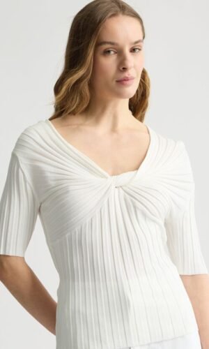 Liu Jo Off-Shoulder Knit Top WA5340-MS55N Off White