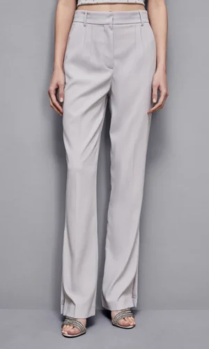 Patrizia Pepe Straight Pants 8P0677 Licht Grijs