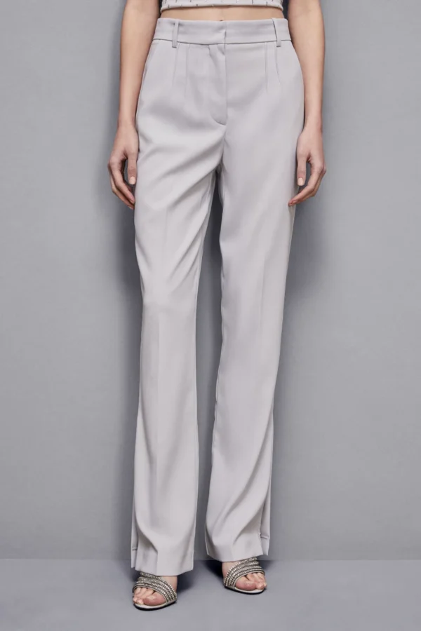 Patrizia Pepe Straight Pants 8P0677 Licht Grijs