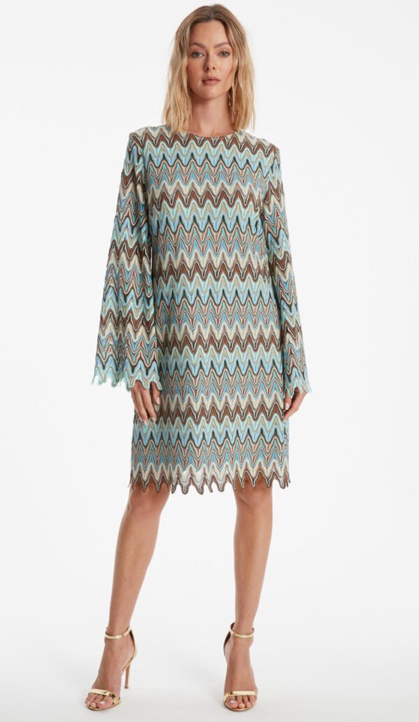 Ana Alcazar Gebreide Tuniek Jurk Zefona 041305-3681 Multi Color - Afbeelding 2