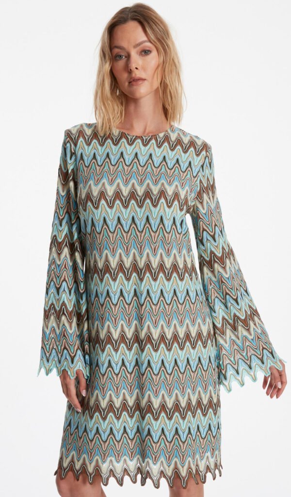 Ana Alcazar Gebreide Tuniek Jurk Zefona 041305-3681 Multi Color