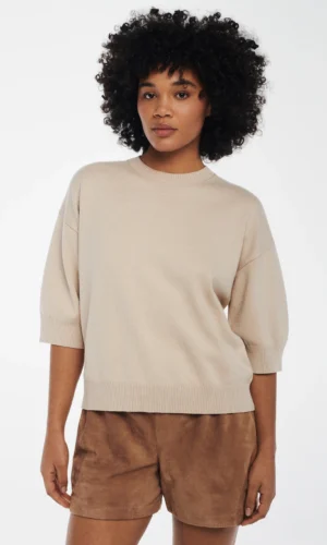 Studio Ar Gebreide Top Isidre 14TL251028 Dark Beige