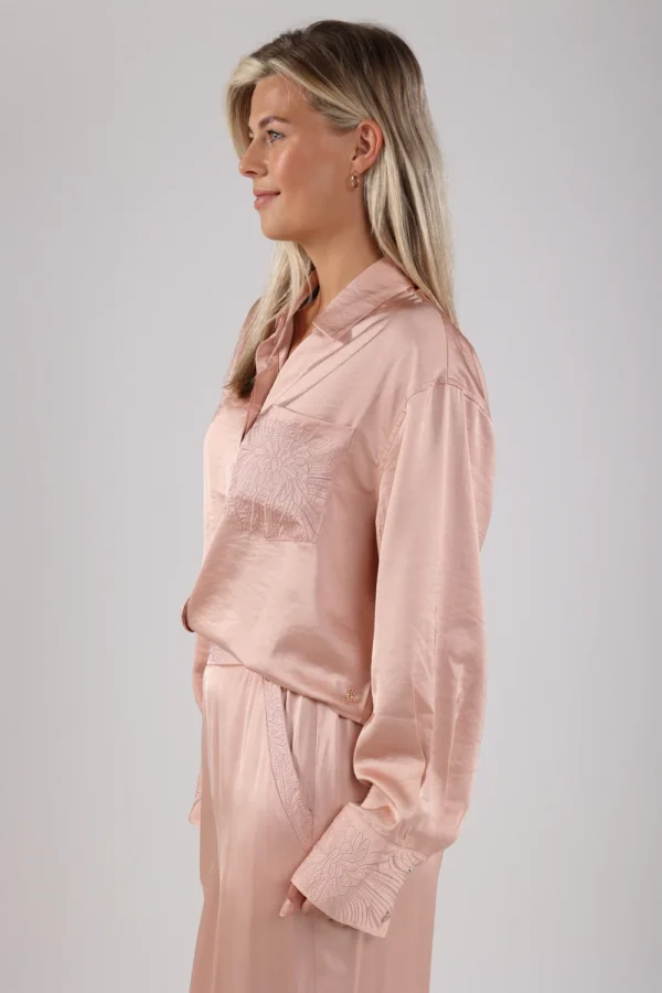 Nukus Blouse Lynn Silky NKS02053 Salmon - Afbeelding 5