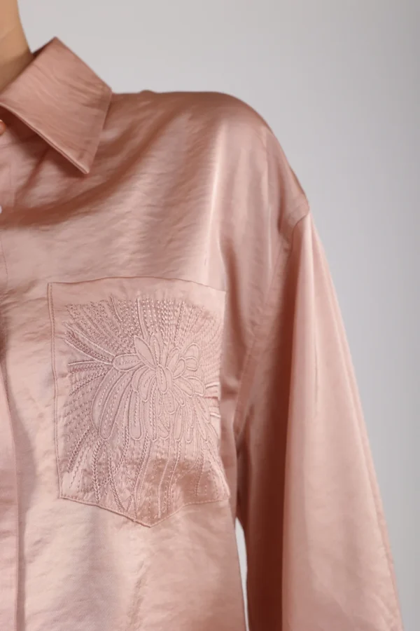 Nukus Blouse Lynn Silky NKS02053 Salmon - Afbeelding 7