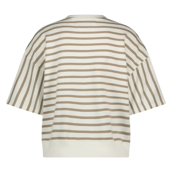 Nukus Top Lotte Stripe NKS03007 Offwhite/Dark Sand - Afbeelding 10