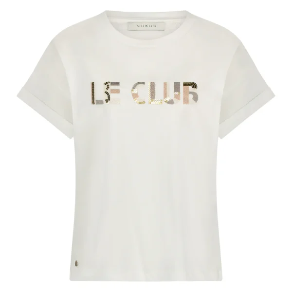 Nukus T-Shirt Femke Le Club NKS04001 Offwhite/Powder - Afbeelding 6