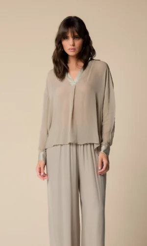 Kocca Blouse Jhon P25PPF5892ABUN0000 Grijs/Beige