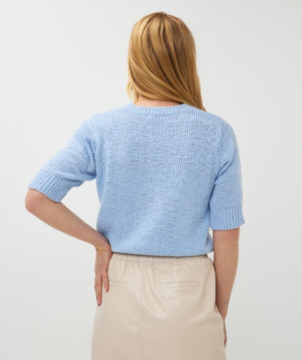 Esqualo Sweater Trui Sequins SP25.02021 in de kleur Sky Blue - Afbeelding 5