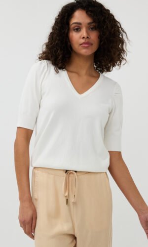 Esqualo Trui V-Hals SP25.07007 Off White