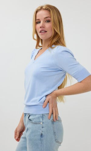 Esqualo Top/Trui SP25.07007 Sky Blue 