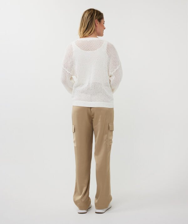 Esqualo Sweater Sequins SP25.07017 Off White - Afbeelding 6