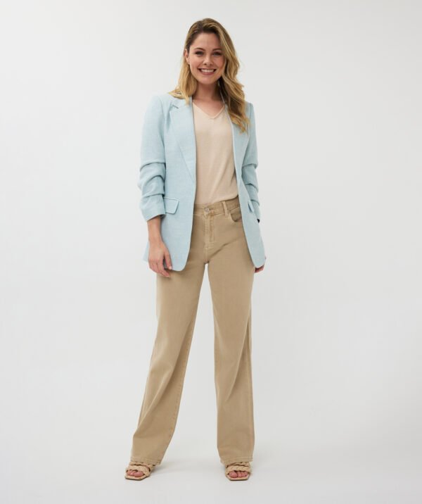 Esqualo Blazer Linnen Look SP25.10010 Sky Blue - Afbeelding 2