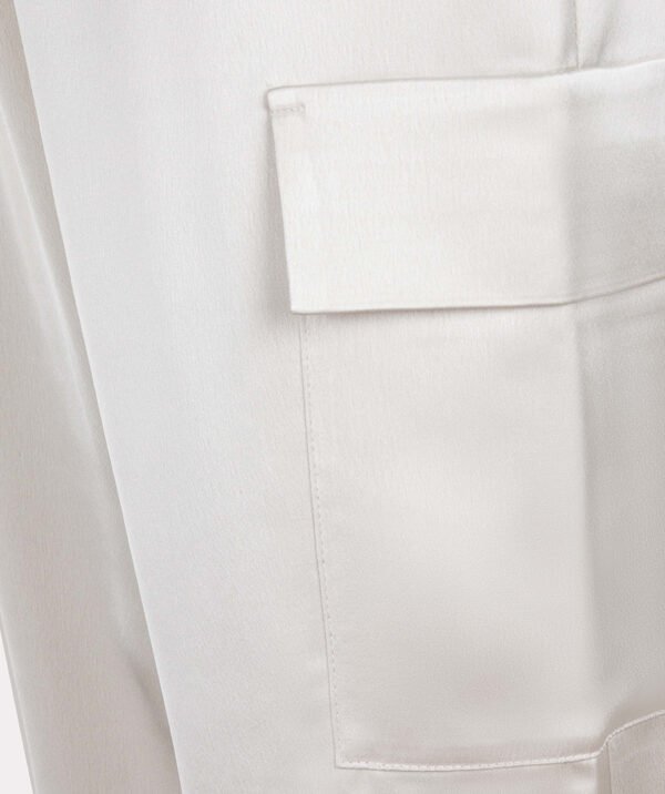 Esqualo Broek Cargo Satin SP25.10024 Light Stone - Afbeelding 8
