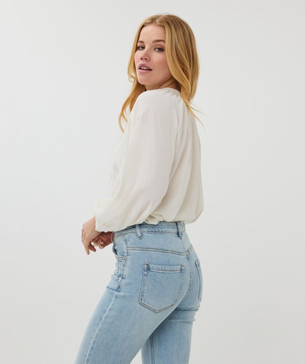 Esqualo Blouse R-Neck Raglan SP25.14014 Offwhite - Afbeelding 4