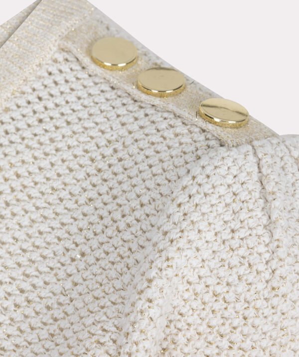 Esqualo Top Glitter SP25.27002 Light Stone - Afbeelding 4