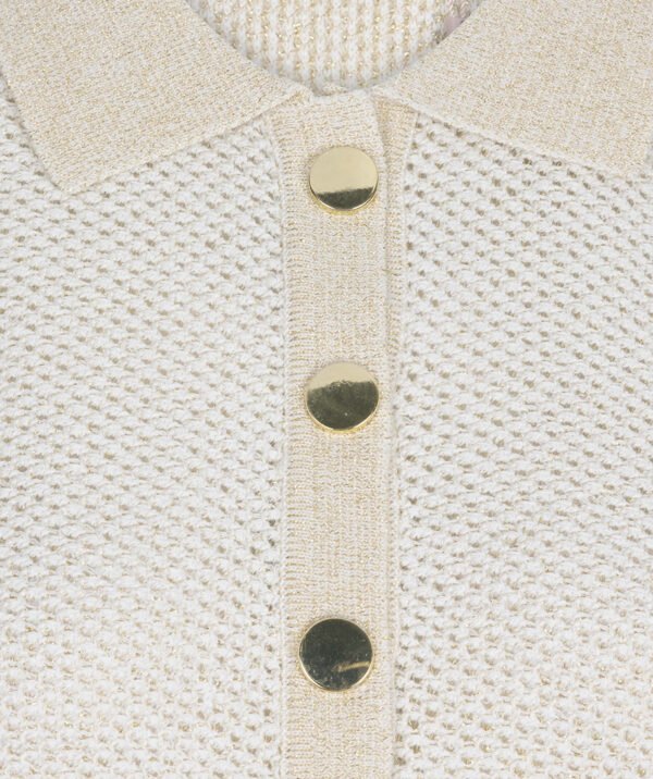 Esqualo Top Polo Sweater SP25.27003 Light Stone - Afbeelding 5