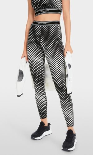 MarcCain Legging Graphic SANTA FE YS8403J37 Black & White