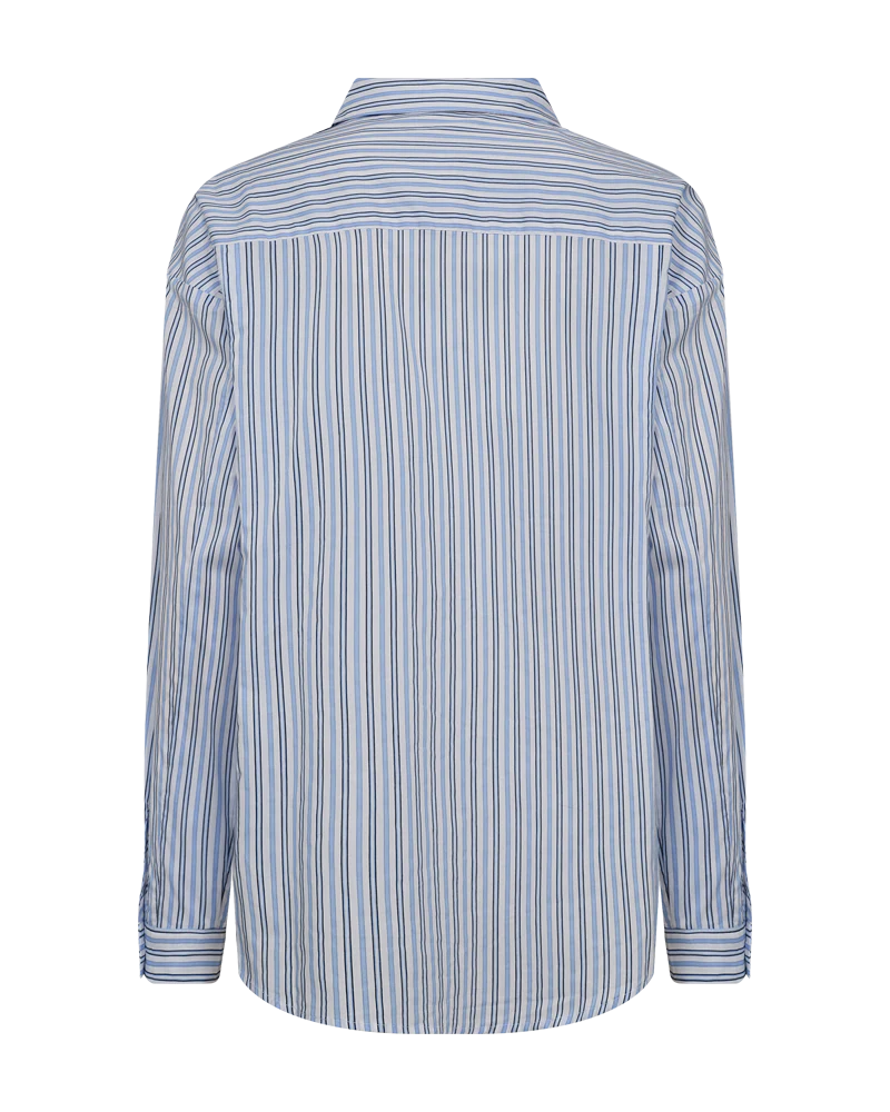 Freequent Blouse FQCIRENE 205618 Blue and White - Afbeelding 5