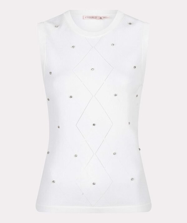 Esqualo Top SP25.07000 Off White - Afbeelding 5