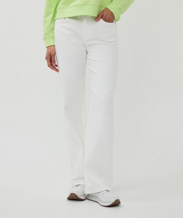 Esqualo Wide Leg Jeans SP25.12014 Off White - Afbeelding 3
