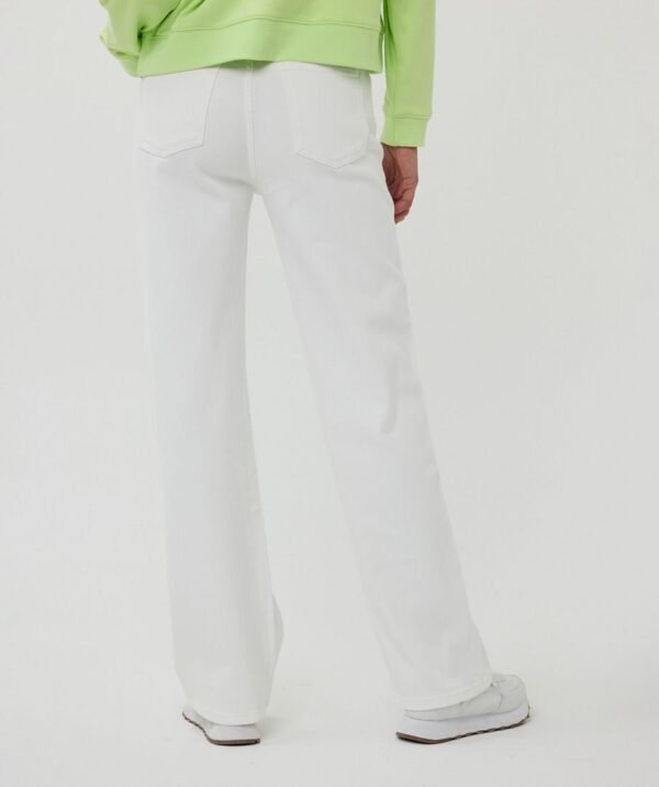 Esqualo Wide Leg Jeans SP25.12014 Off White - Afbeelding 7