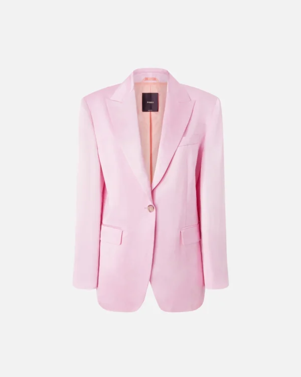 Pinko Satin Blazer 104716-A2BP Mauve - Afbeelding 5