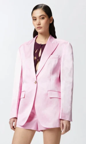 Pinko Satin Blazer 104716-A2BP Mauve
