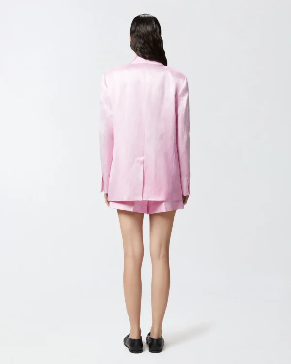 Pinko Satin Blazer 104716-A2BP Mauve - Afbeelding 4