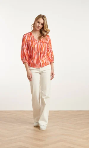 25008-Multicolor-Gestreepte-V-Hals-Satijn-Top-3